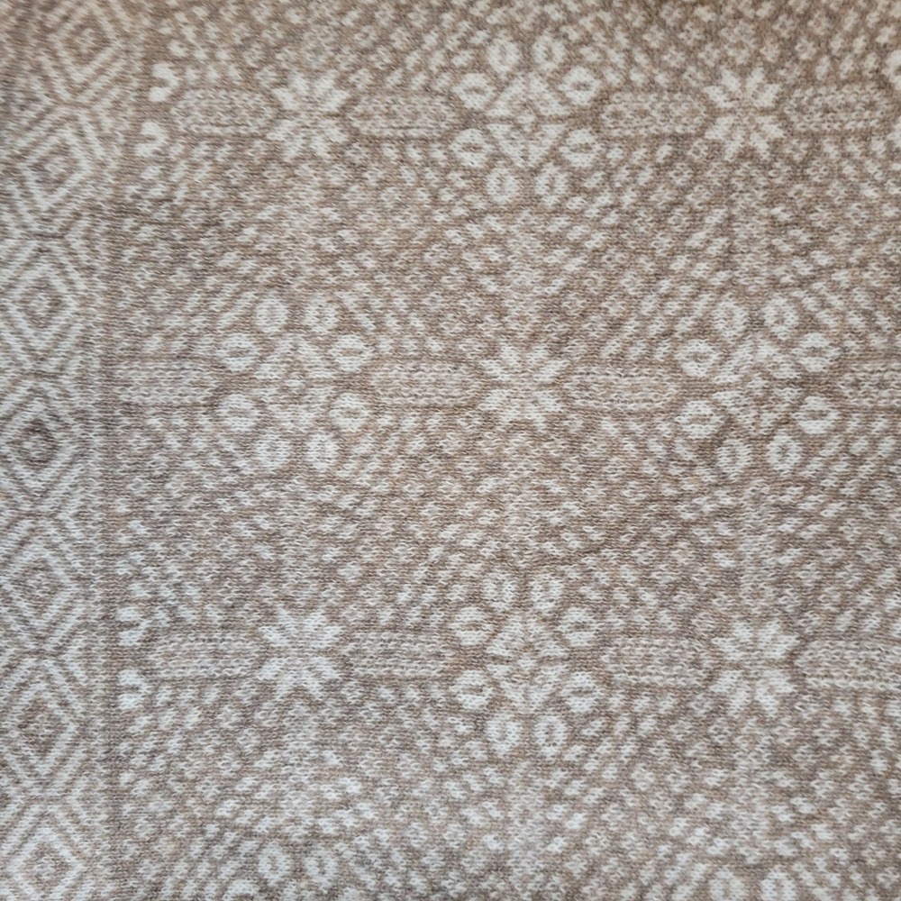 Pottery Barn Fair Isle Knit Pillow Cover Taupe Cream 20x20 - Picture 2 of 7